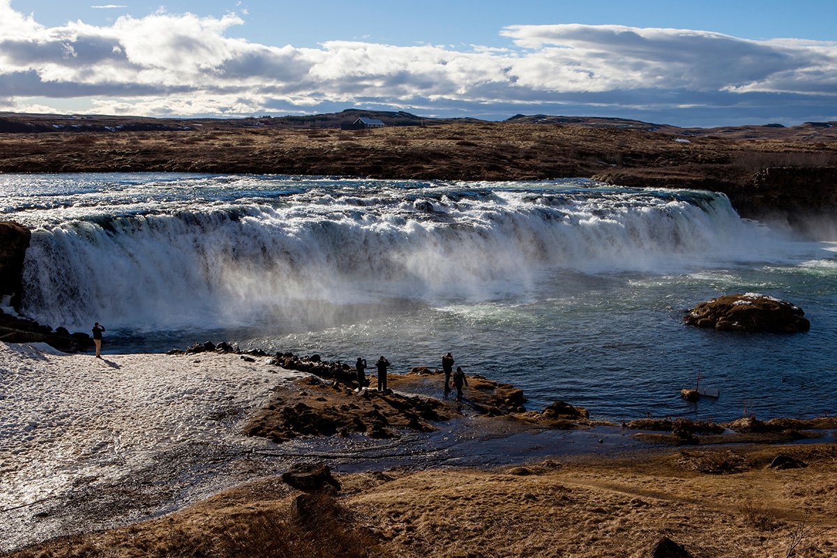 De Faxifoss waterval in IJsland