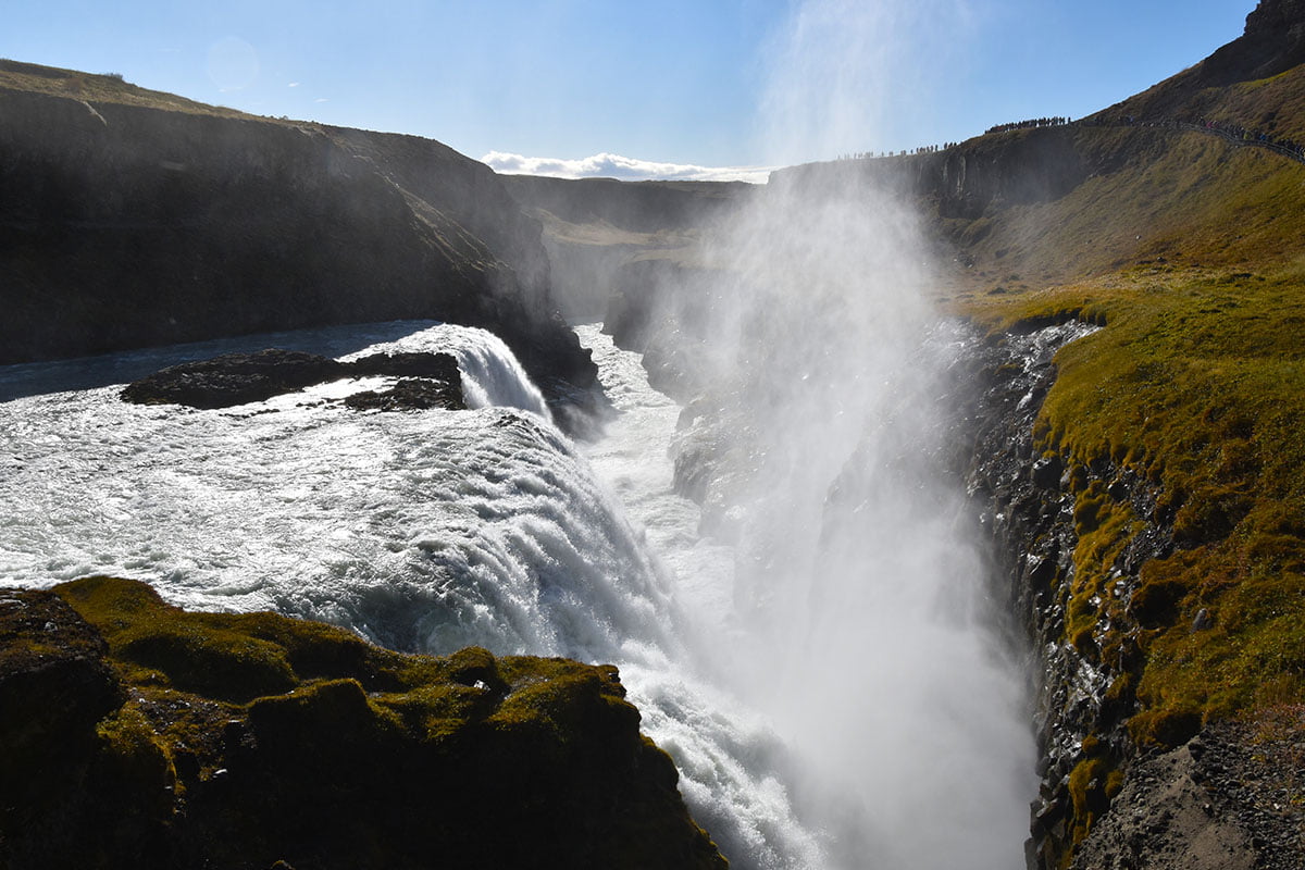 De Gullfoss waterval in IJsland