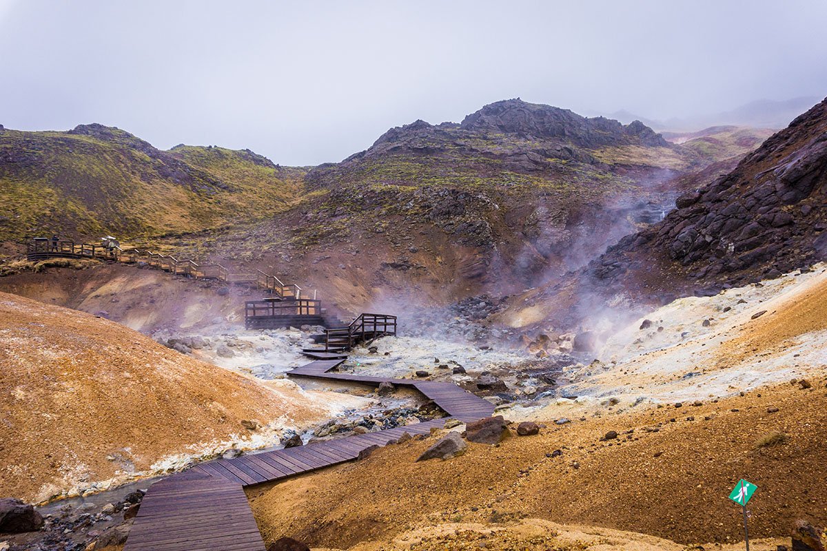 Krysuvik & de Seltun Hot Springs