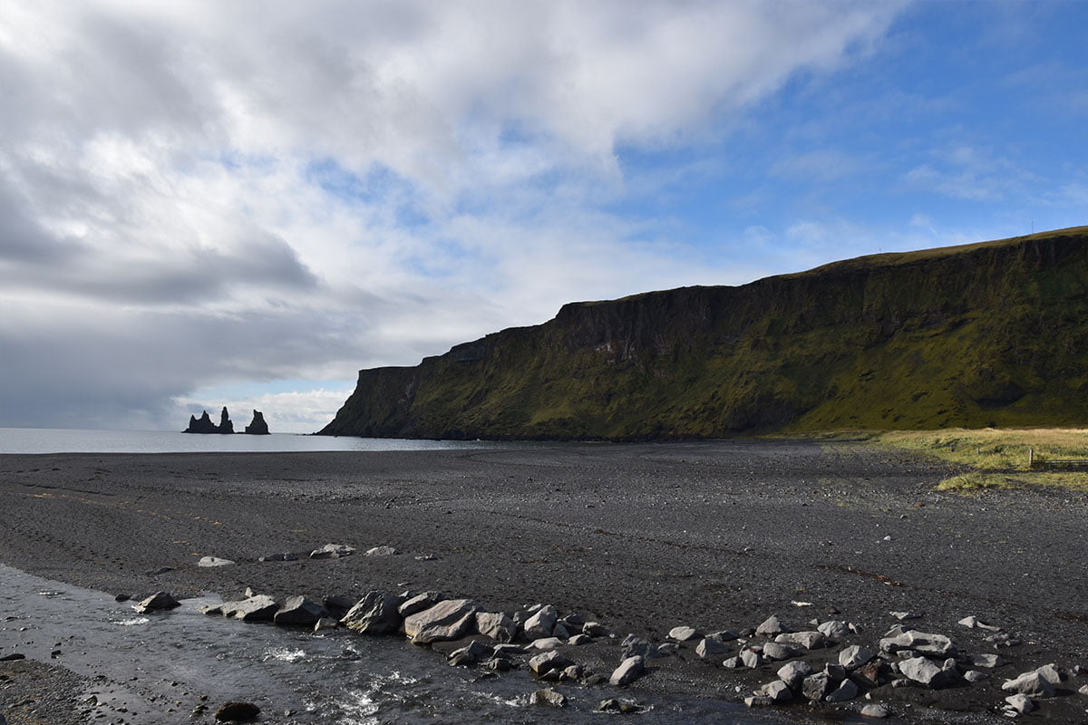 Vik Black Sand Beach in IJsland
