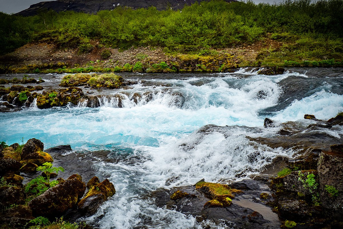 De Midfoss waterval in IJsland
