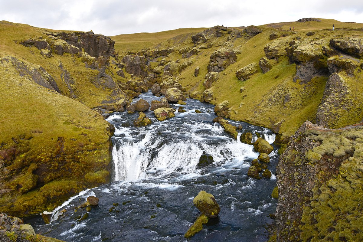 Skogafoss waterval in IJsland