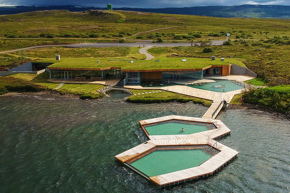 Vök Baths in IJsland