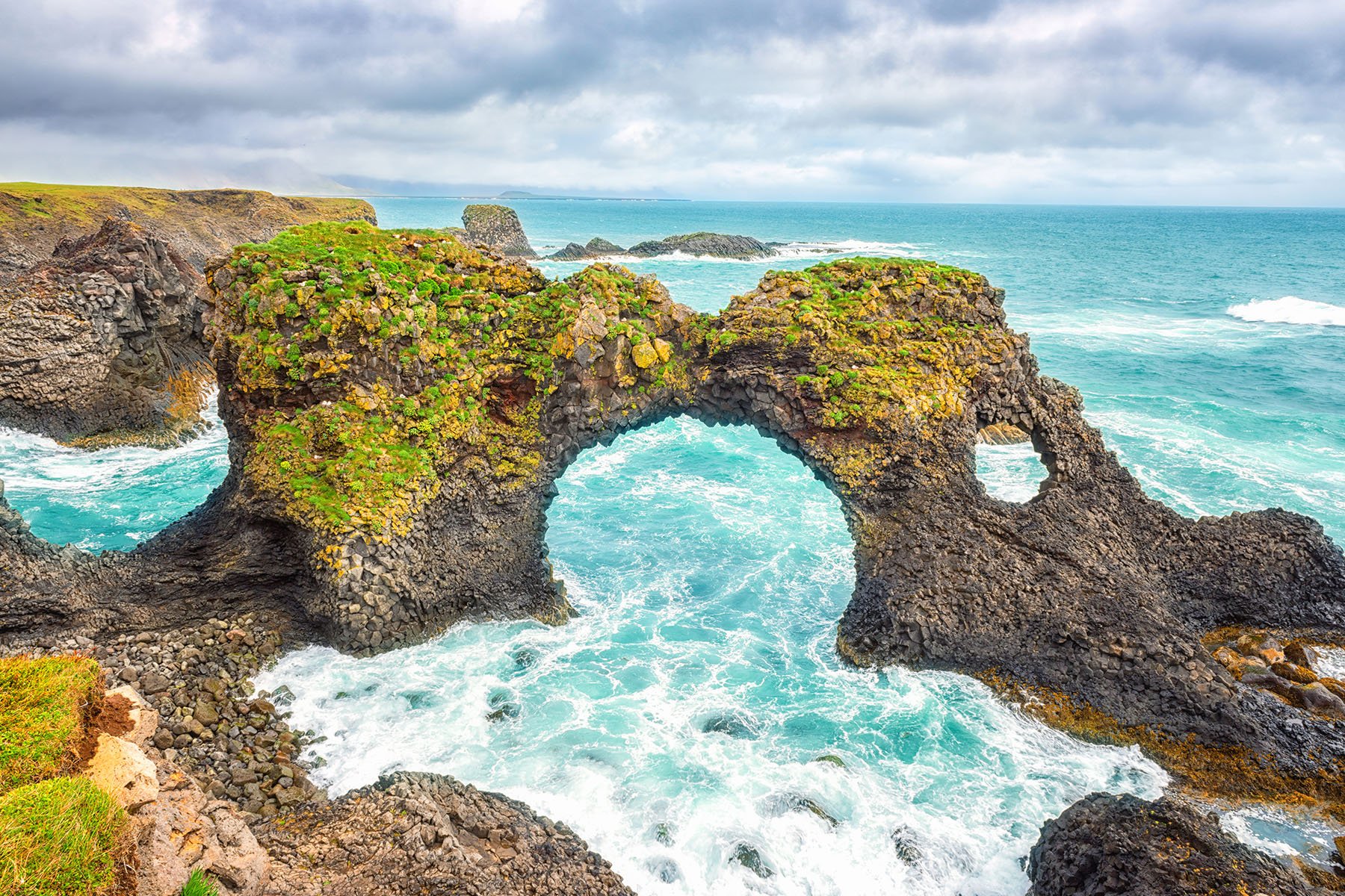 Gatklettur rotsformatie in IJsland