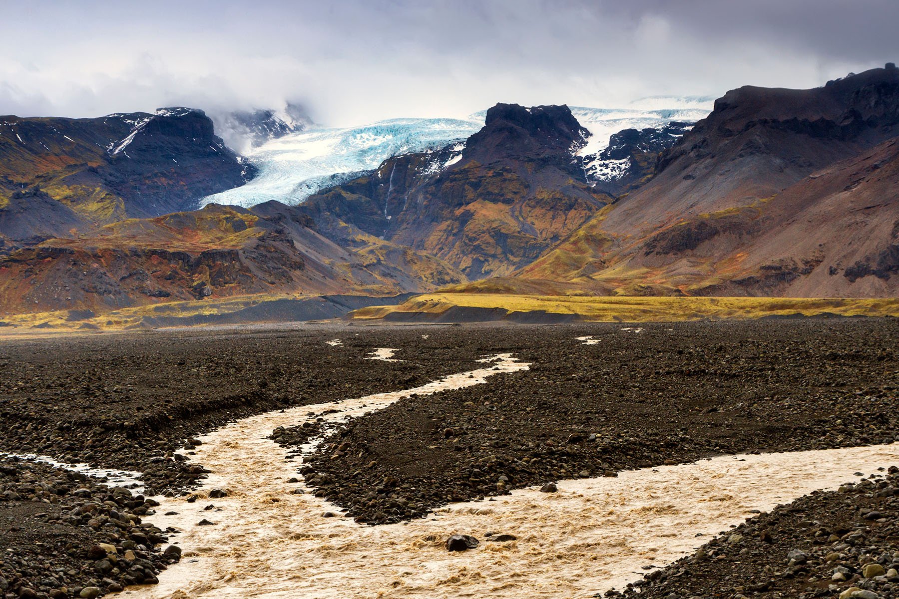 Öræfajökull vulkaan in IJsland