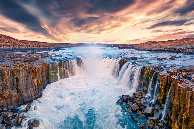 Selfoss waterval in IJsland