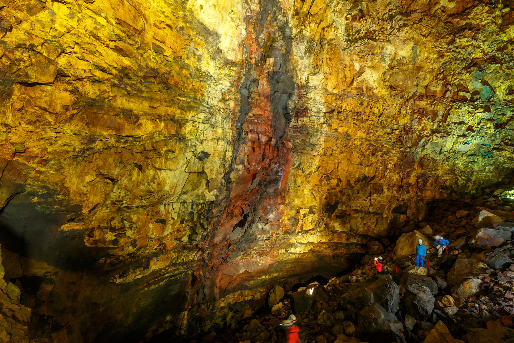 De Thrihnukagigur vulkaan in IJsland