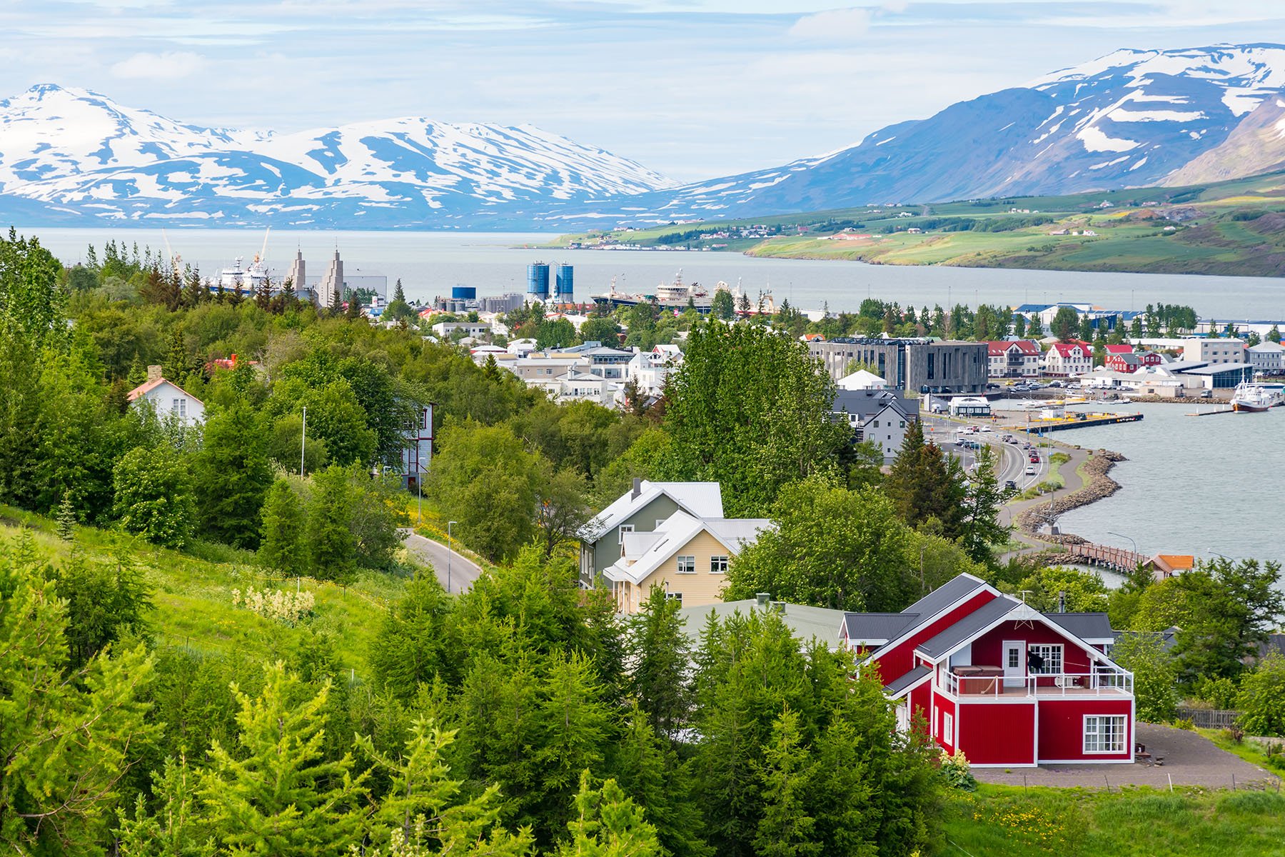 Akureyri in IJsland