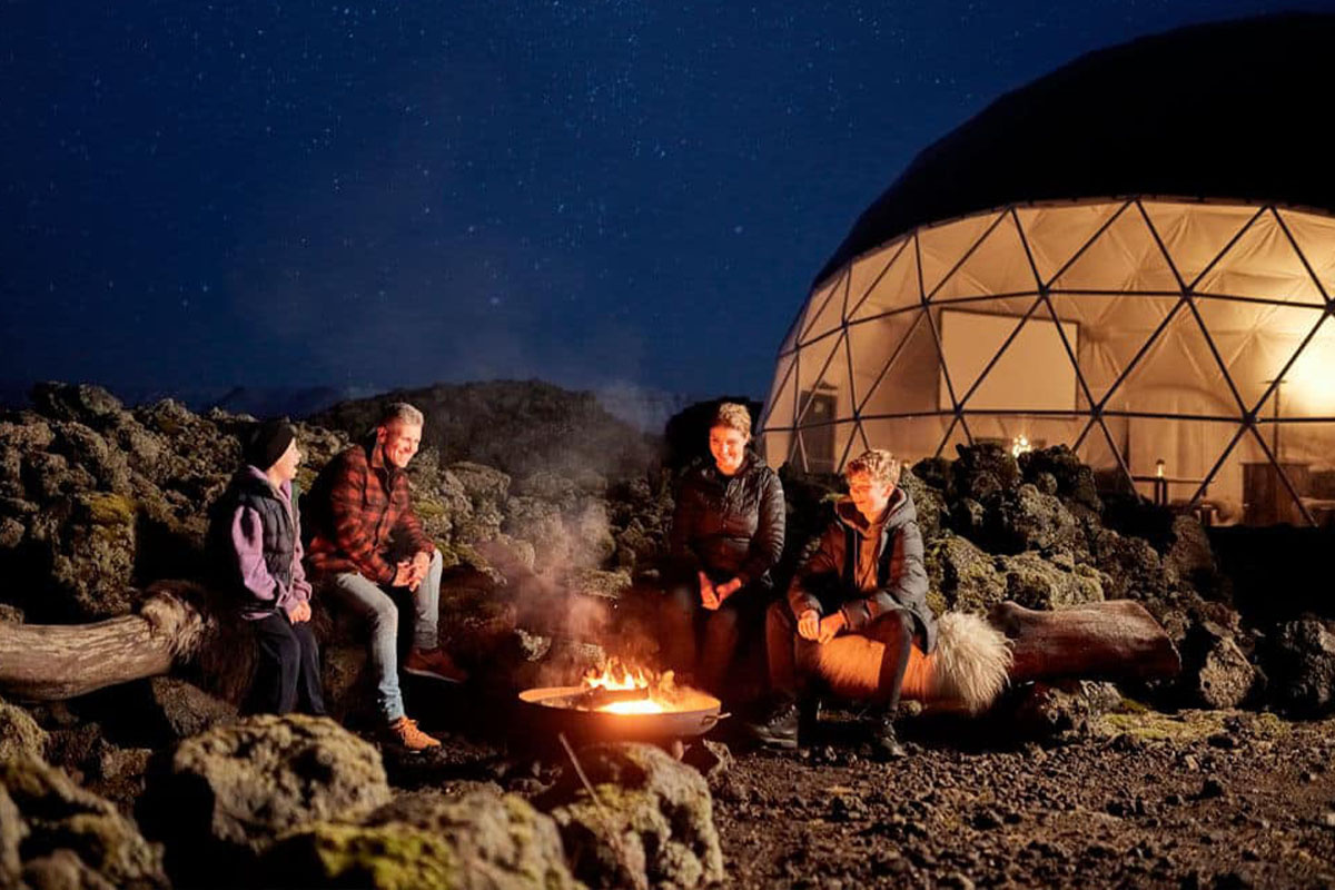 Bezoek het Aurora Basecamp in IJsland