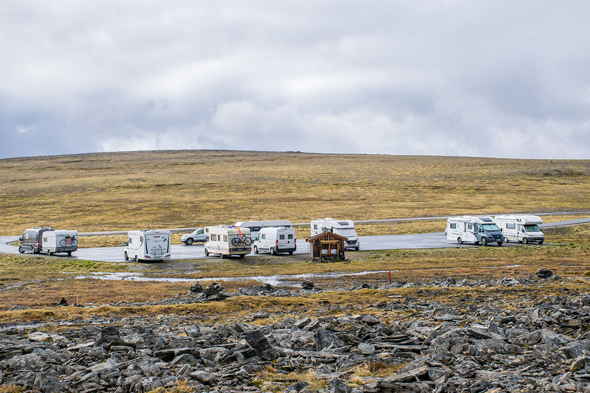Campers in IJsland