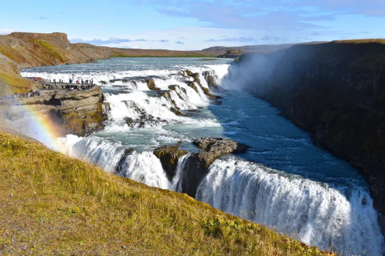 De Gullfoss waterval in IJsland bezoeken