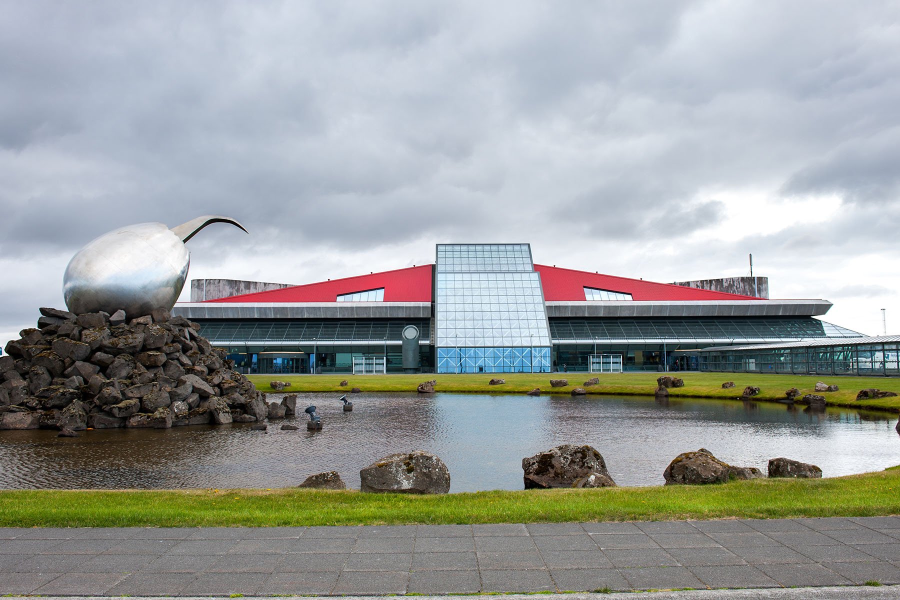 Keflavik International Airport in IJsland