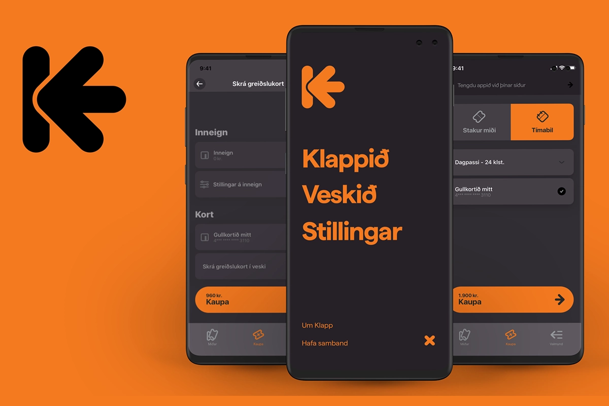 De Klappið app voor het openbaar vervoer in IJsland