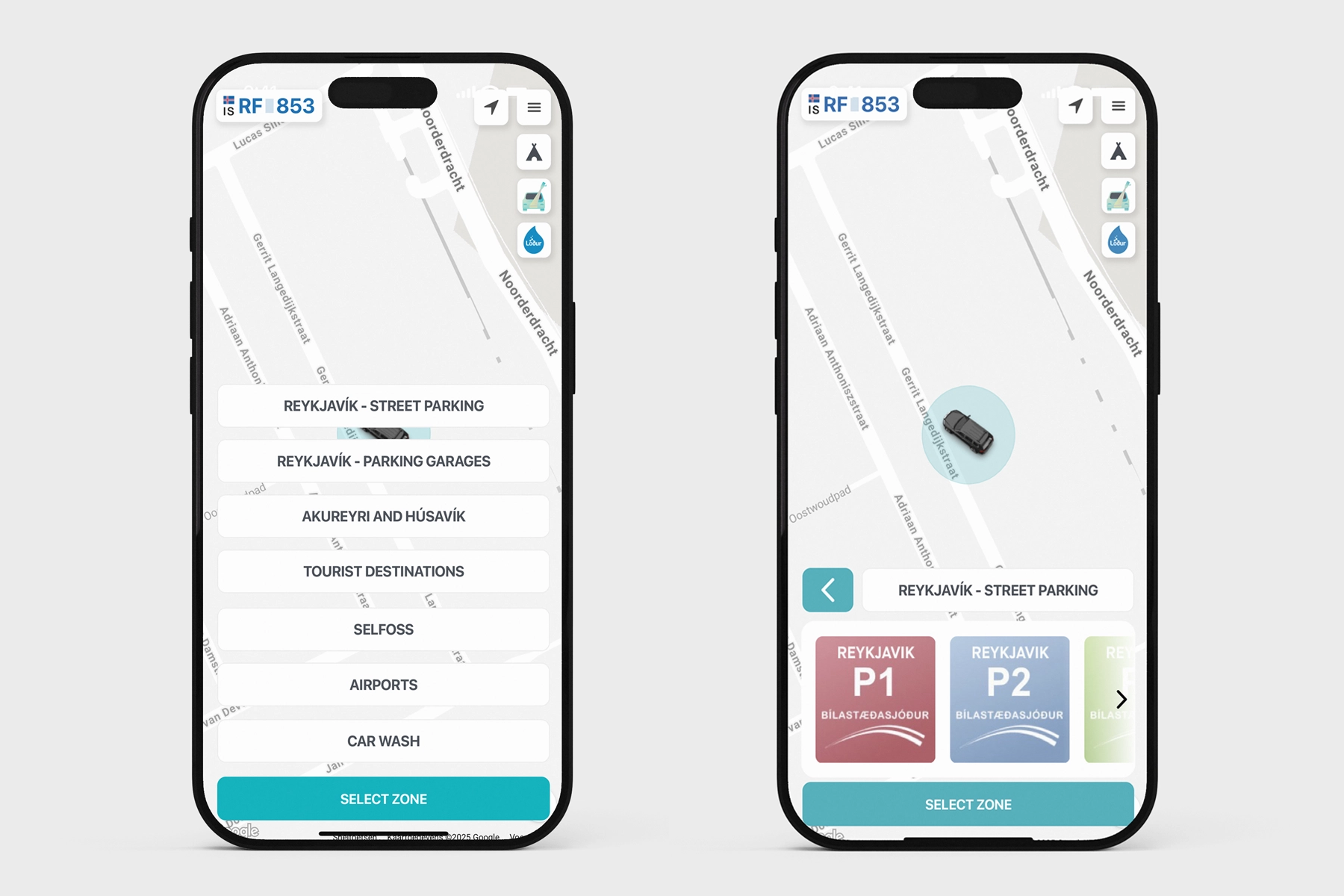 De Parka parkeerapp in IJsland