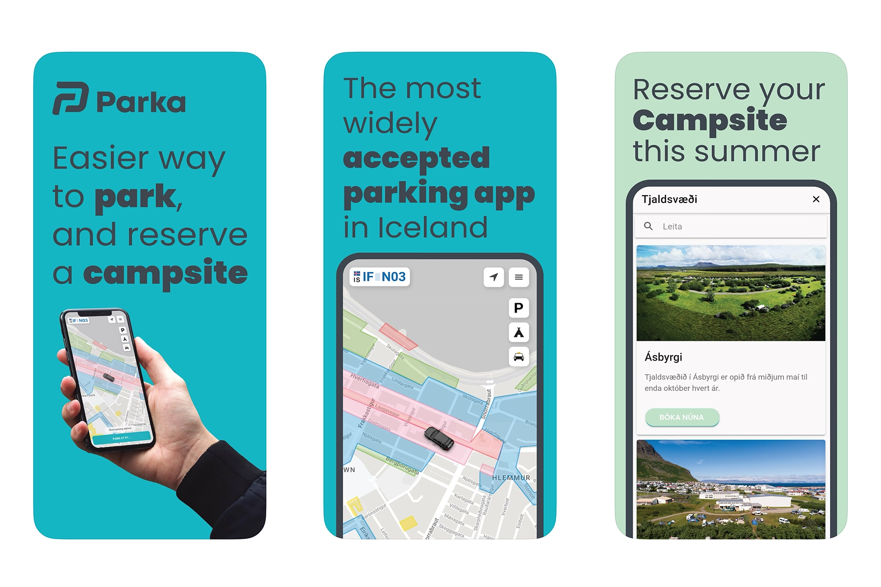 De Parka parkeerapp in IJsland