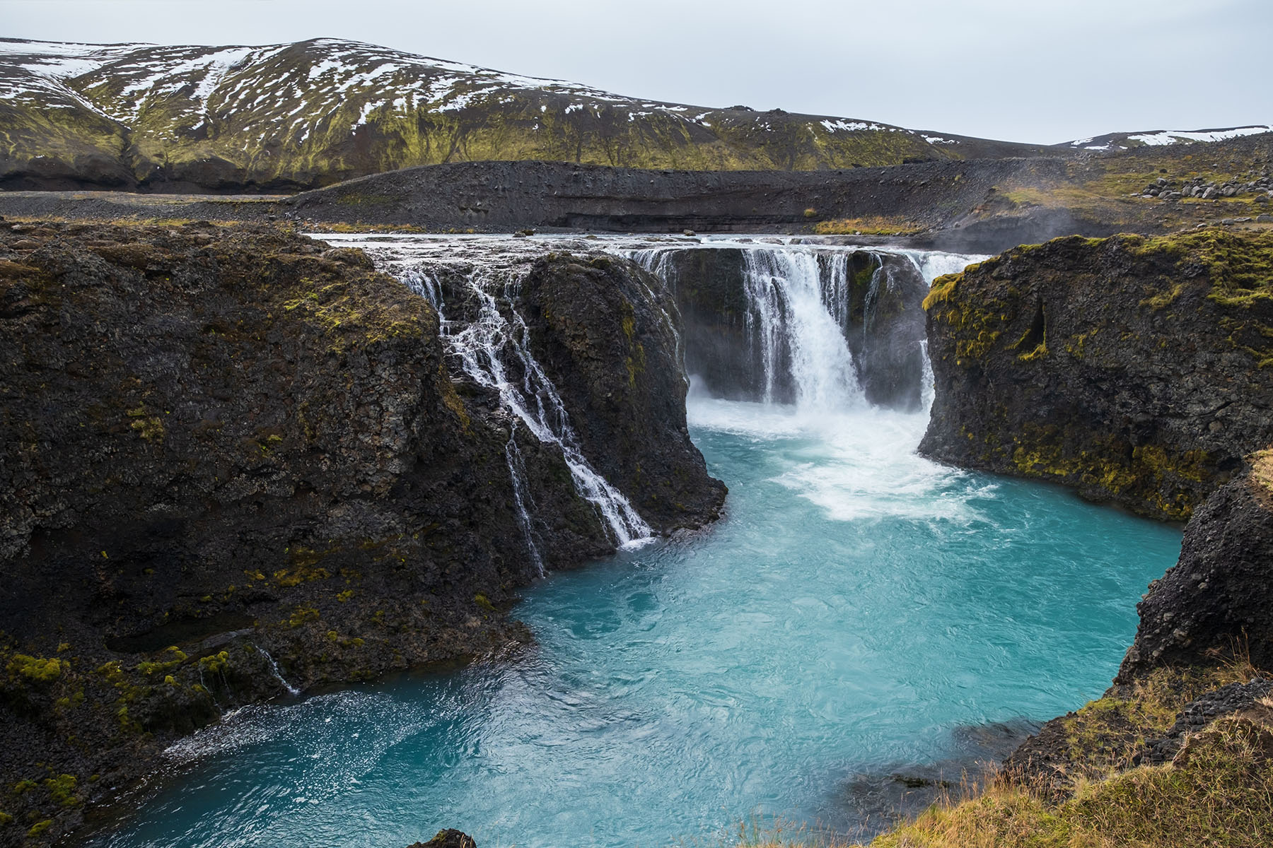 De Sigöldufoss waterval in IJsland bezoeken