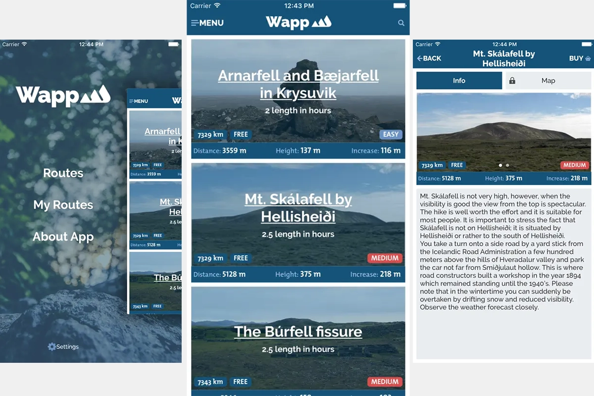 De Wapp wandelapp voor IJsland