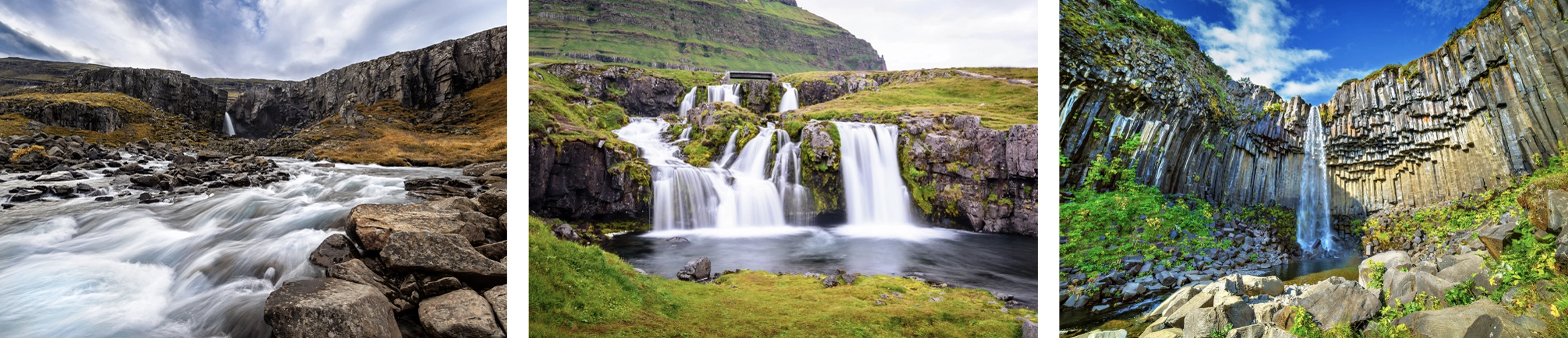 Watervallen IJsland Watervallen in IJsland